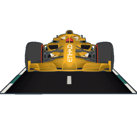 Formula 1 Car Sticker by Etihad Airways