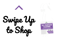 Cleaner Swipe Up Sticker by Cedarcide