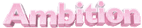 text ambition Sticker