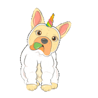 Dog Unicorn Sticker