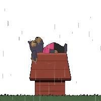 Sad Rain Sticker by BoDoggos