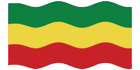 Yikunea flag waving africa eth Sticker