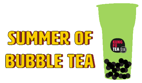 Bubble Tea Boba Sticker by Kung Fu Tea