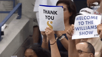 Serena Williams Thank You GIF by US Open