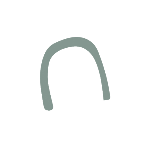 LaPozPlace modern hook arch arches Sticker