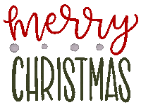 Merry Christmas Sticker