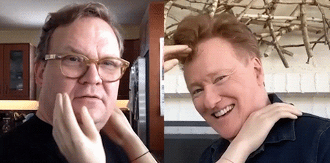 Andy Richter Hug GIF by Team Coco