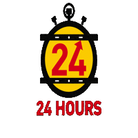 24 Hours Sticker by Alex Boya