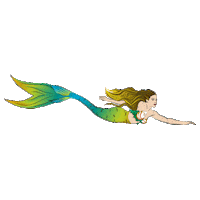 AquaNative swimming mermaid mermaid ani mermaid instructor Sticker