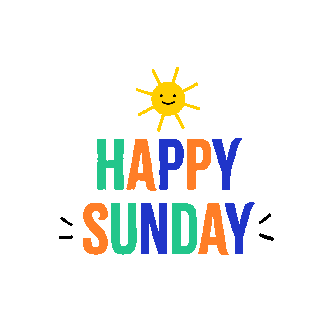 Happy Sunday Weekend Sticker by Jessica Lau