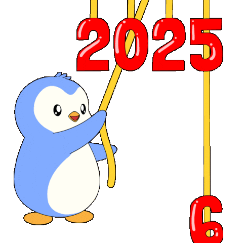 New Year Penguin Sticker by Pudgy Penguins
