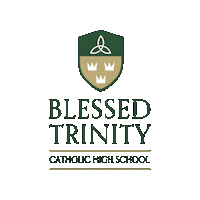 Bt Blessed Trinity Sticker by Blessed Trinity Catholic High School