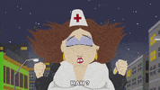 nurse running GIF by South Park 