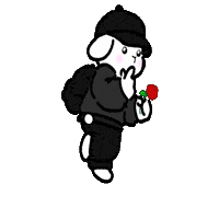 MRLB_AKJJ 귀여운 캐릭터 wonho 토끼 Sticker