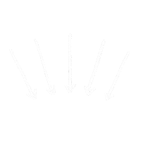 White Line Arrow Sticker