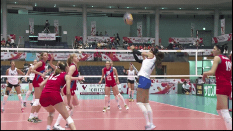 Jump Stop GIF by Volleyball World