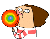 Happy Rainbow Sticker by bimay