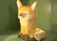 emmy883 music fox fox idle animation fox tail wag GIF