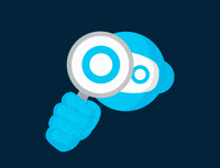 ibani-official robot eye question search GIF