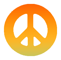 3D Peace Sticker by Free & Easy