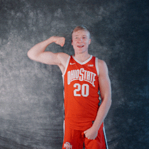 Basketball Flex GIF by Ohio State Athletics