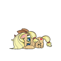 Tired Applejack Sticker by My Little Pony