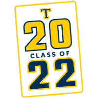 Blue And Gold T Sticker by TrinityCollege