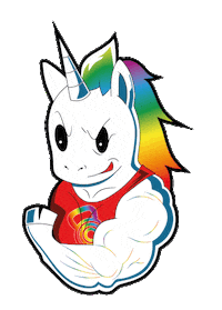 Unicorn Biceps Sticker by Colliery  CrossFit Ostrava