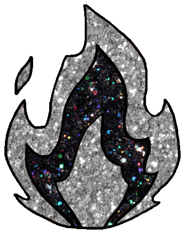 Fire Glitter Sticker by shopAKIRA