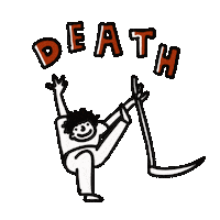 Halloween Death Sticker