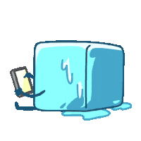 Cubemelt phone emote melt cubemelt Sticker