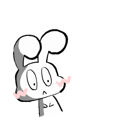 PAKYAU2022 giphyupload rabbit 問號 pakyau Sticker