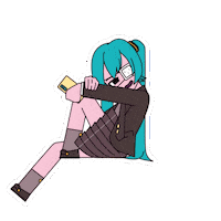 Monitoring Hatsune Miku Sticker