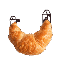 Bäckerei Croissant Sticker by Morgengold Frühstücksdienste