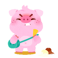 Angry Character Sticker