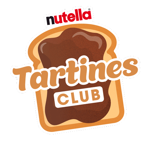 Nutella Tartines Club Sticker by Nutella France