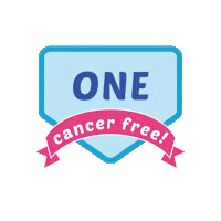 One Year Cancer Sticker