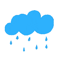 Sad Rain Sticker by Frankfurt mit Kids