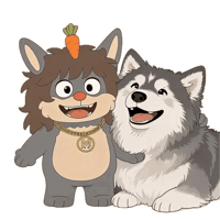 Animation Waving Sticker