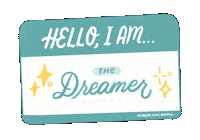 Dreamer Name Tag Sticker