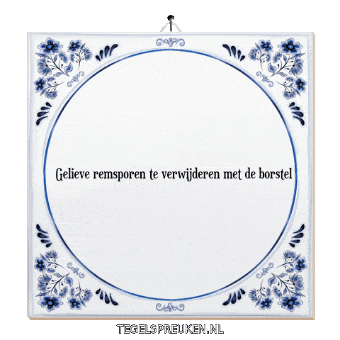 Nl Onderhoud Sticker by Tegelspreuken.nl