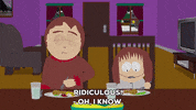 dinner eating GIF by South Park 