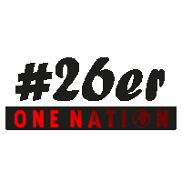 26Er Sticker by OneNation