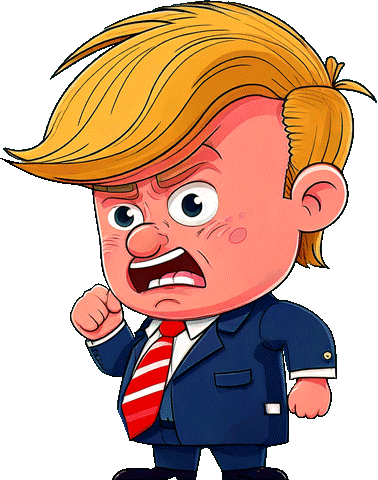 Donald Trump Sticker by Ben Stillman