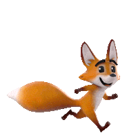 Fox Strider Sticker by K12
