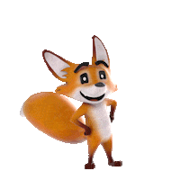 Fox Strider Sticker by K12