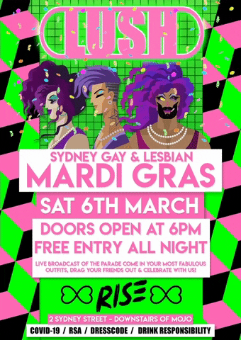 Blissdom giphygifmaker giphyattribution lush happy mardi gras GIF