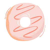 doloopzdonuts coffee cafe order now donut Sticker