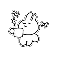Coffee Rabbit Sticker