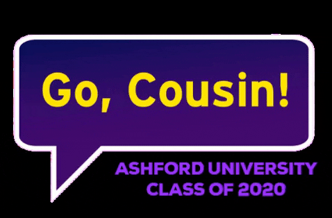 AshfordU giphygifmaker class of 2020 augrad20 2020 graduate GIF